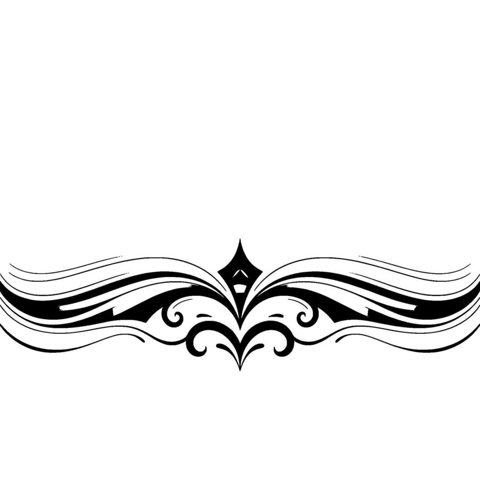 Elegant Black White Floral Swirl on Cream Background vector
