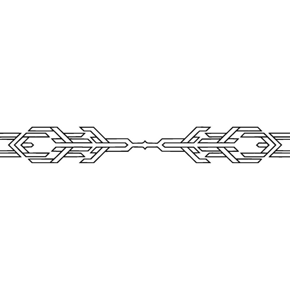 Minimalist Geometric Ornament Illustration on White Background vector