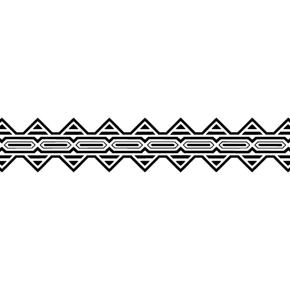 Geometric Black and White Border, Abstract Pattern, Modern vector