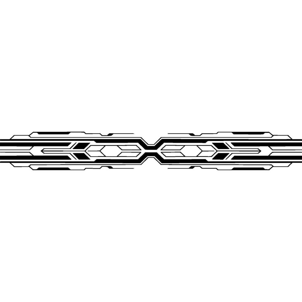 Minimalist Tech Element Futuristic Line , Geometric Pattern vector
