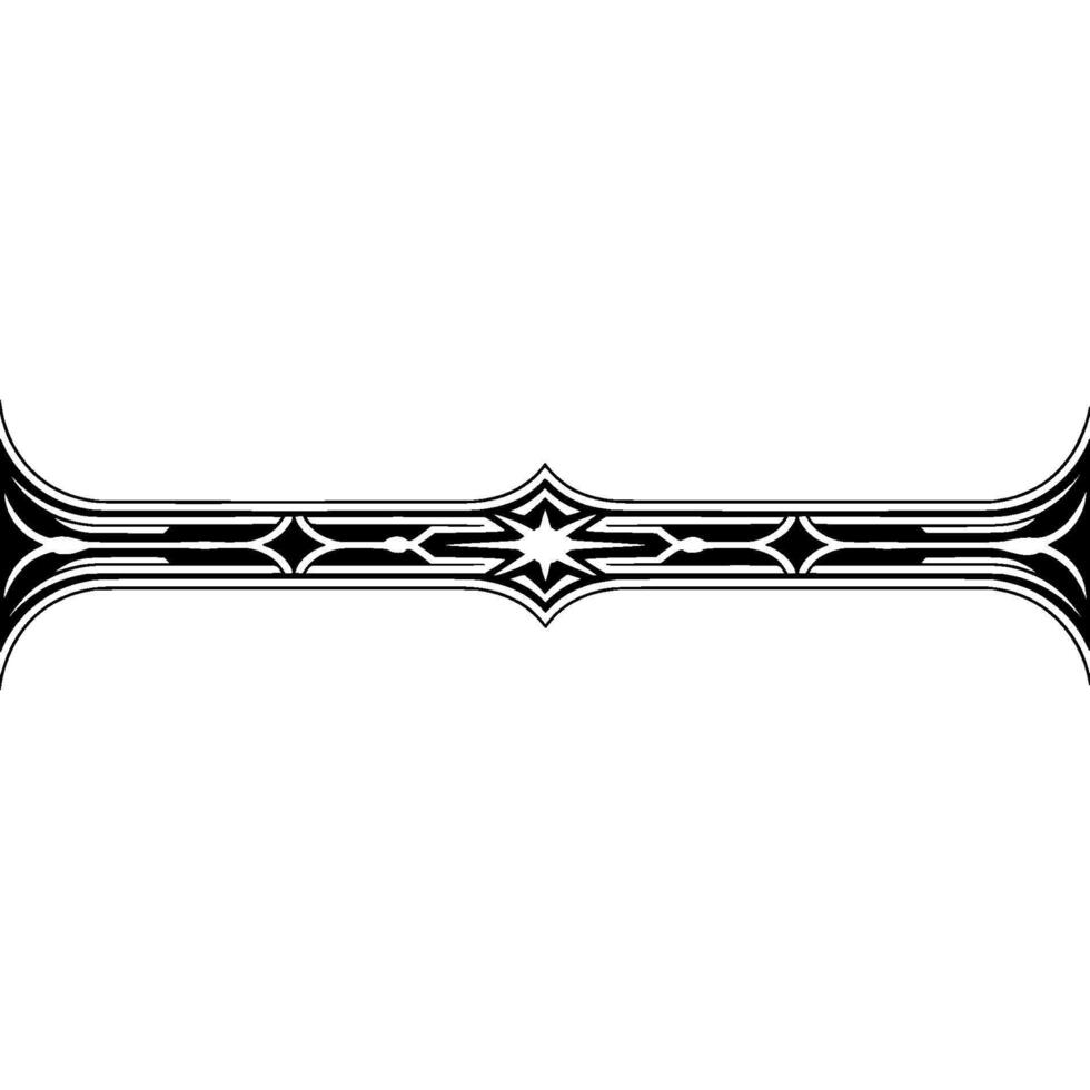 Elegant Black and White Decorative Border on Light Grey Background vector