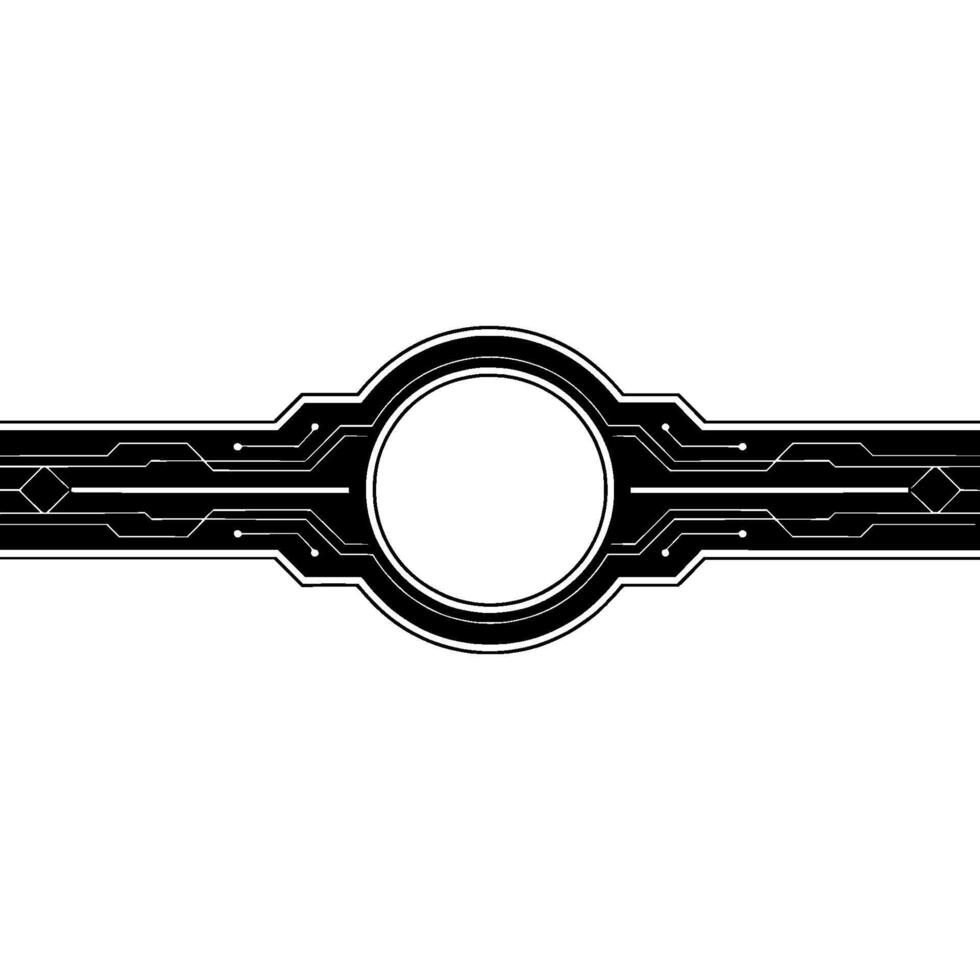 Techinspired Minimalist With Circuit Board Elements vector
