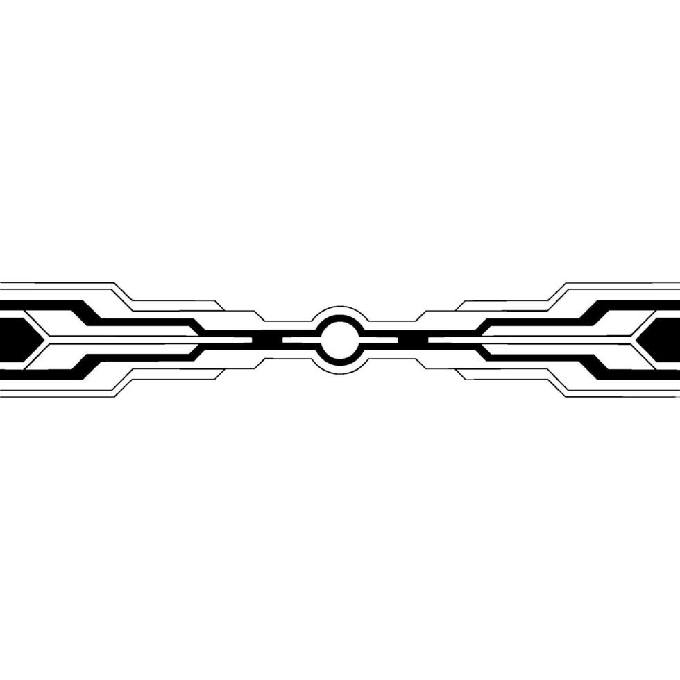 Futuristic Tech Line Element on Gray Background Modern Abstract vector