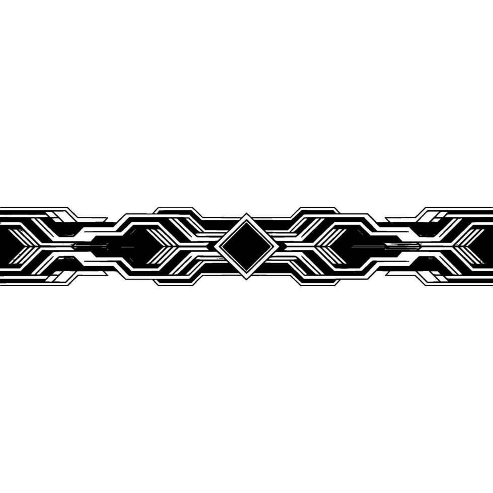 Abstract Geometric Border Art Deco on Gradient Background vector