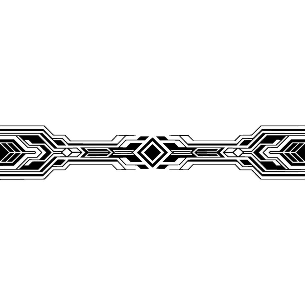Abstract Geometric Border , Tech Element, Minimalist Style vector