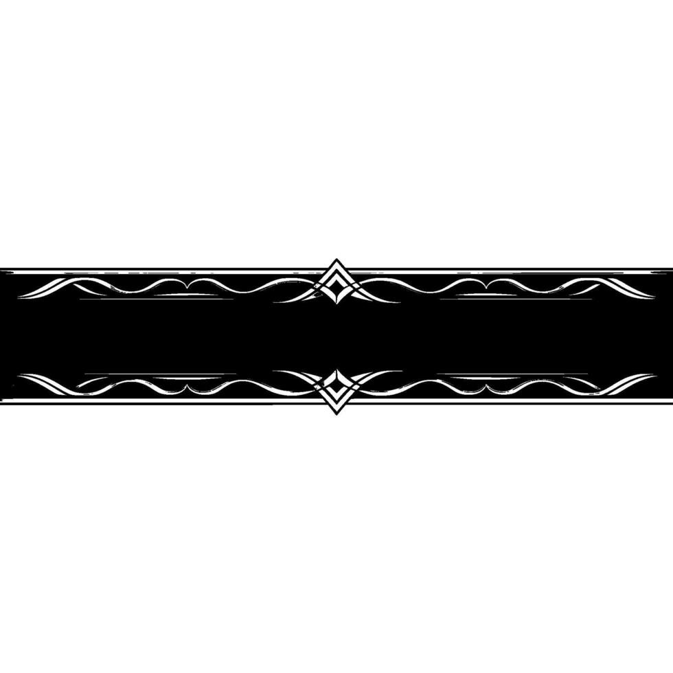 Elegant Black Silver Banner on Gray Background vector
