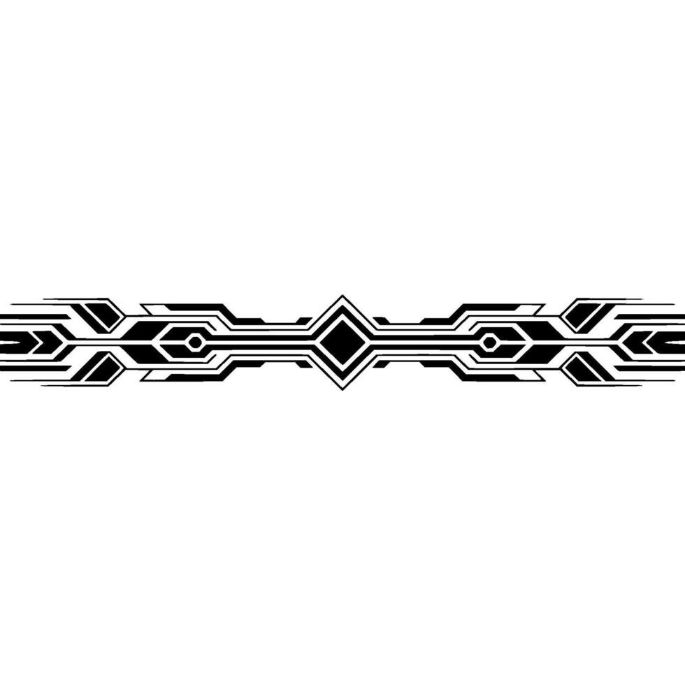 Geometric Tech Line on White Background vector