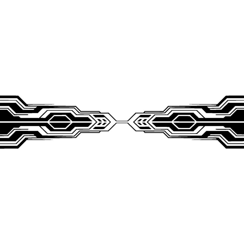 Abstract Tech Circuitry , Black and White Background vector