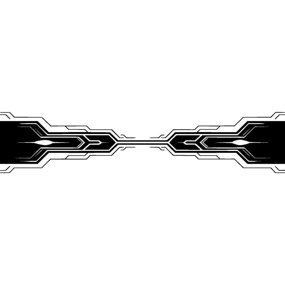 Futuristic Tech Abstract Circuitry With Glowing Elements on White vector