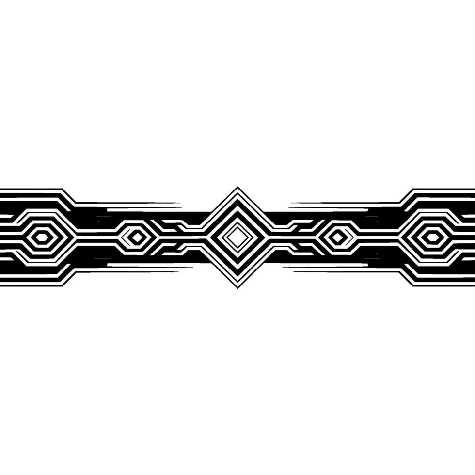 Geometric Line Art Futuristic Ornament on Gradient Background vector