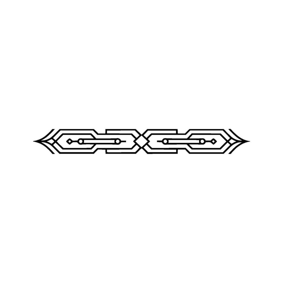 Minimalist Geometric Ornament on White Modern vector