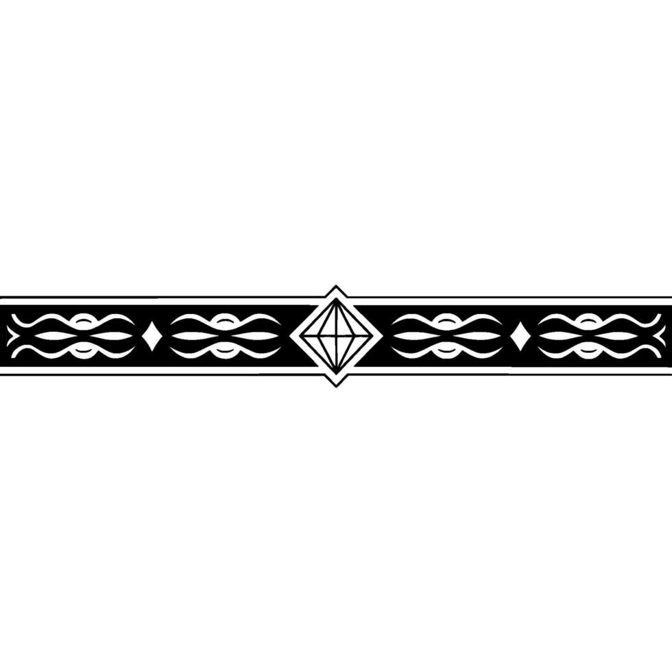 Abstract Silver and Black Border on White Background vector