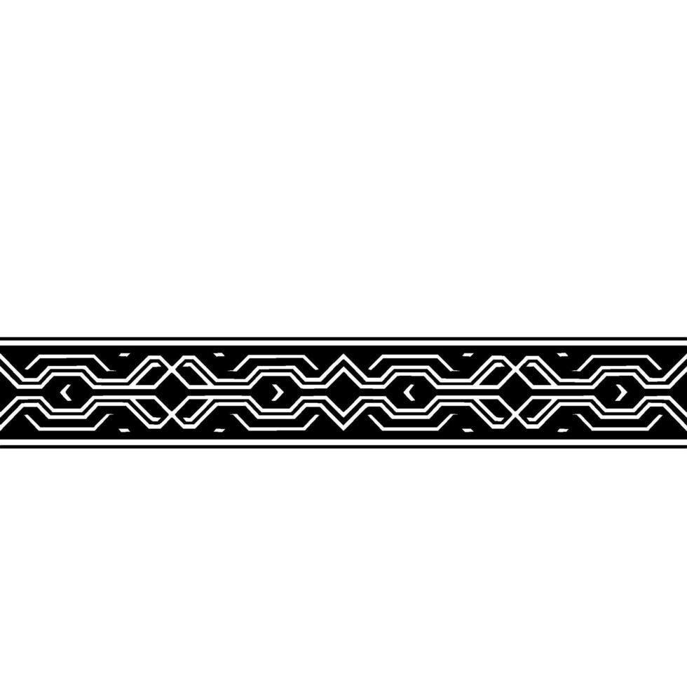 Geometric Border Pattern Abstract Decorative on Gradated Background vector