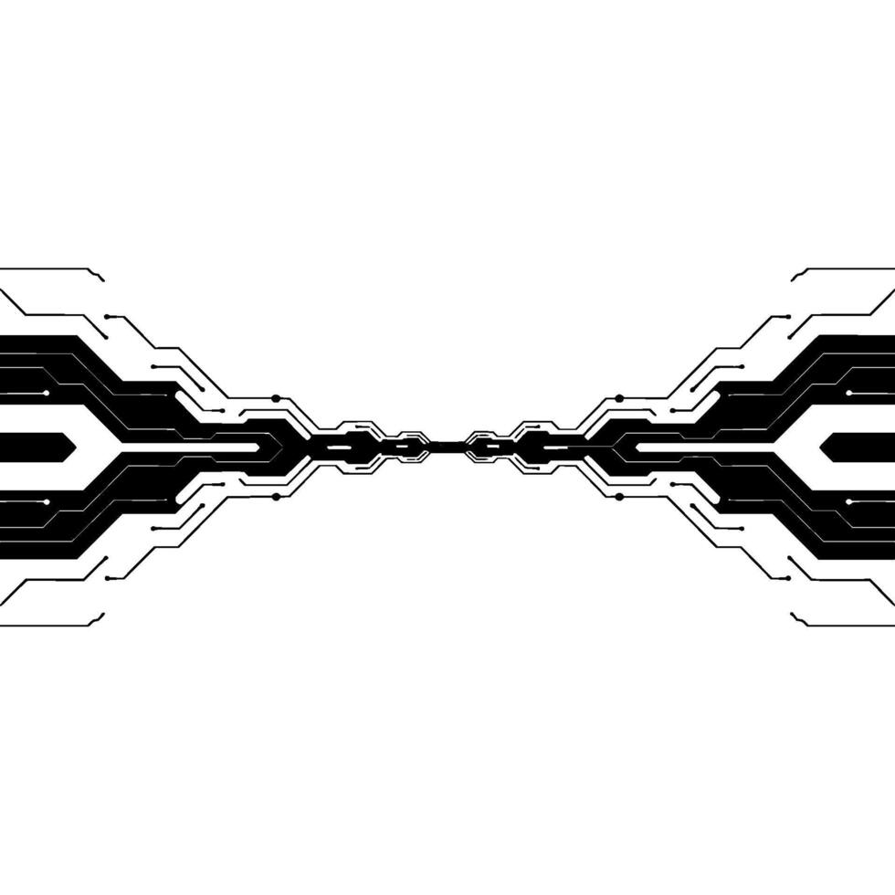 Circuit Board Abstract on White Background vector