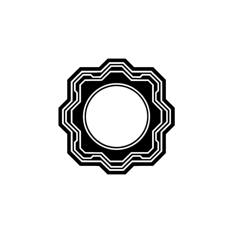 Modern Minimalist Geometric , Black and White Element vector