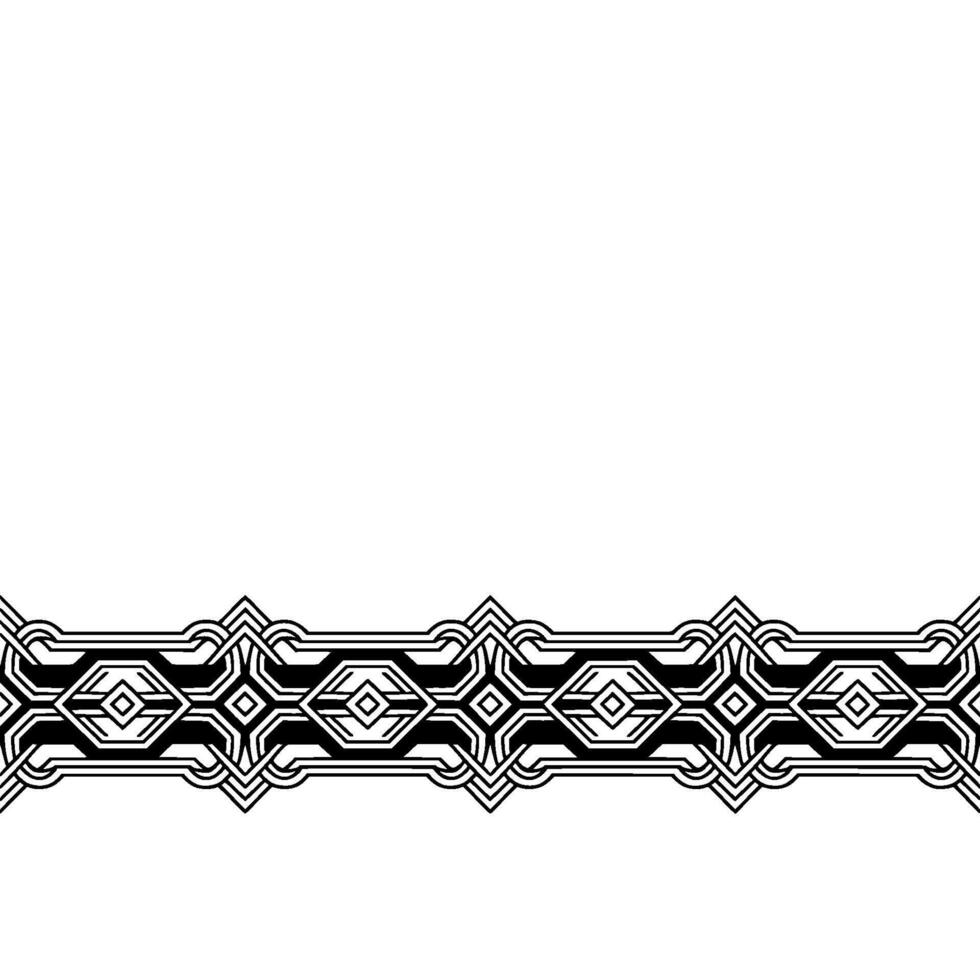 Geometric Border Art Deco Inspired, Minimalist Ornamentation vector