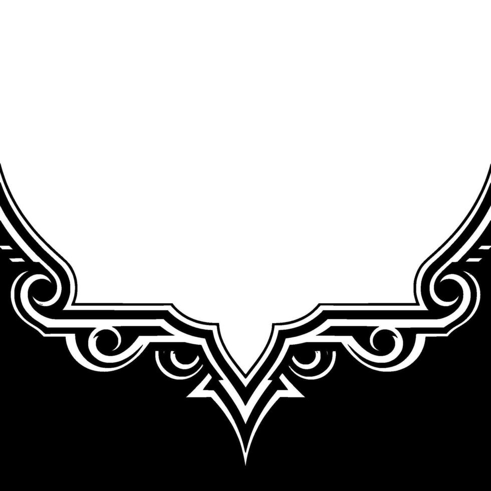 Elegant Art Deco Style Frame on Black Background vector