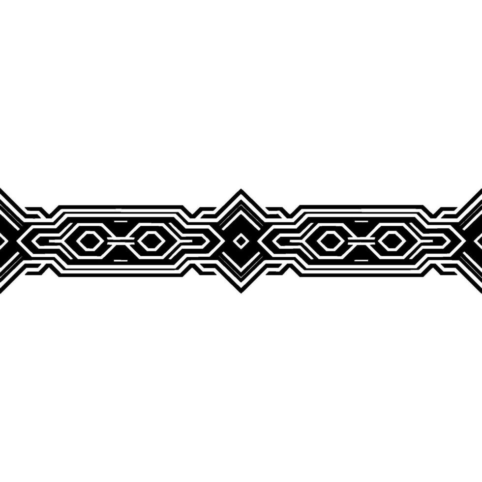 Geometric Black Border on White Background Abstract, Clean Modern vector