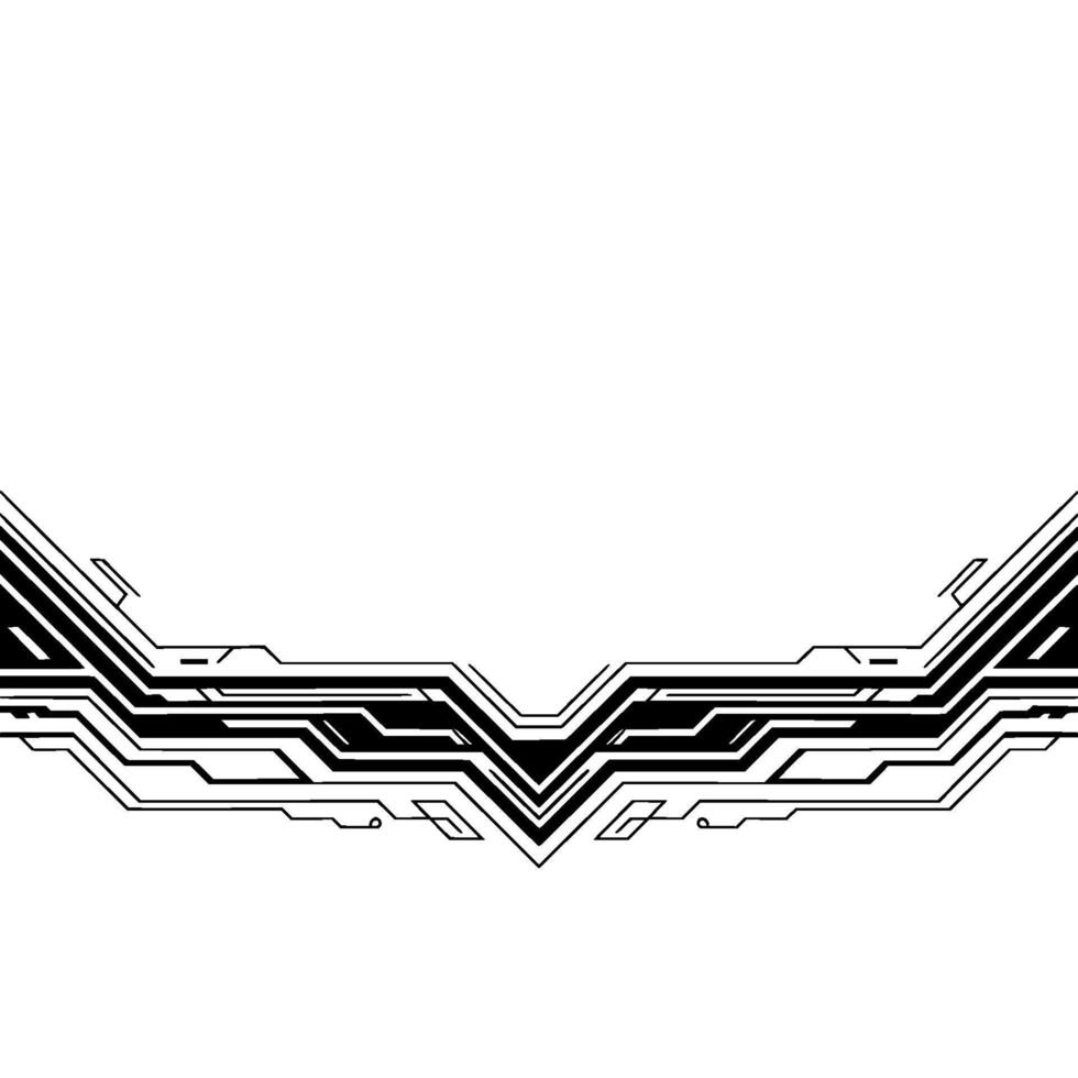 Futuristic Circuitry Element on White Background vector