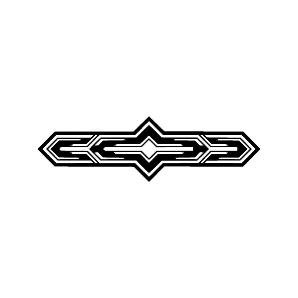 Geometric Abstract Element Black White Symmetry, Minimalist Aesthetic vector