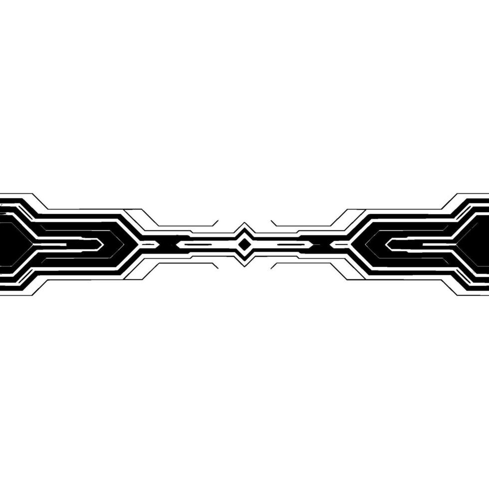 Futuristic Technology Background Black Silver Circuit Board vector