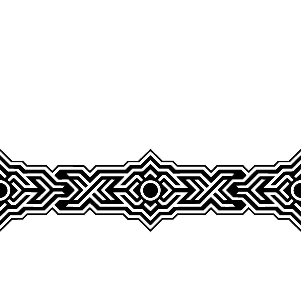 Geometric Black and White Border for Elegant Branding vector