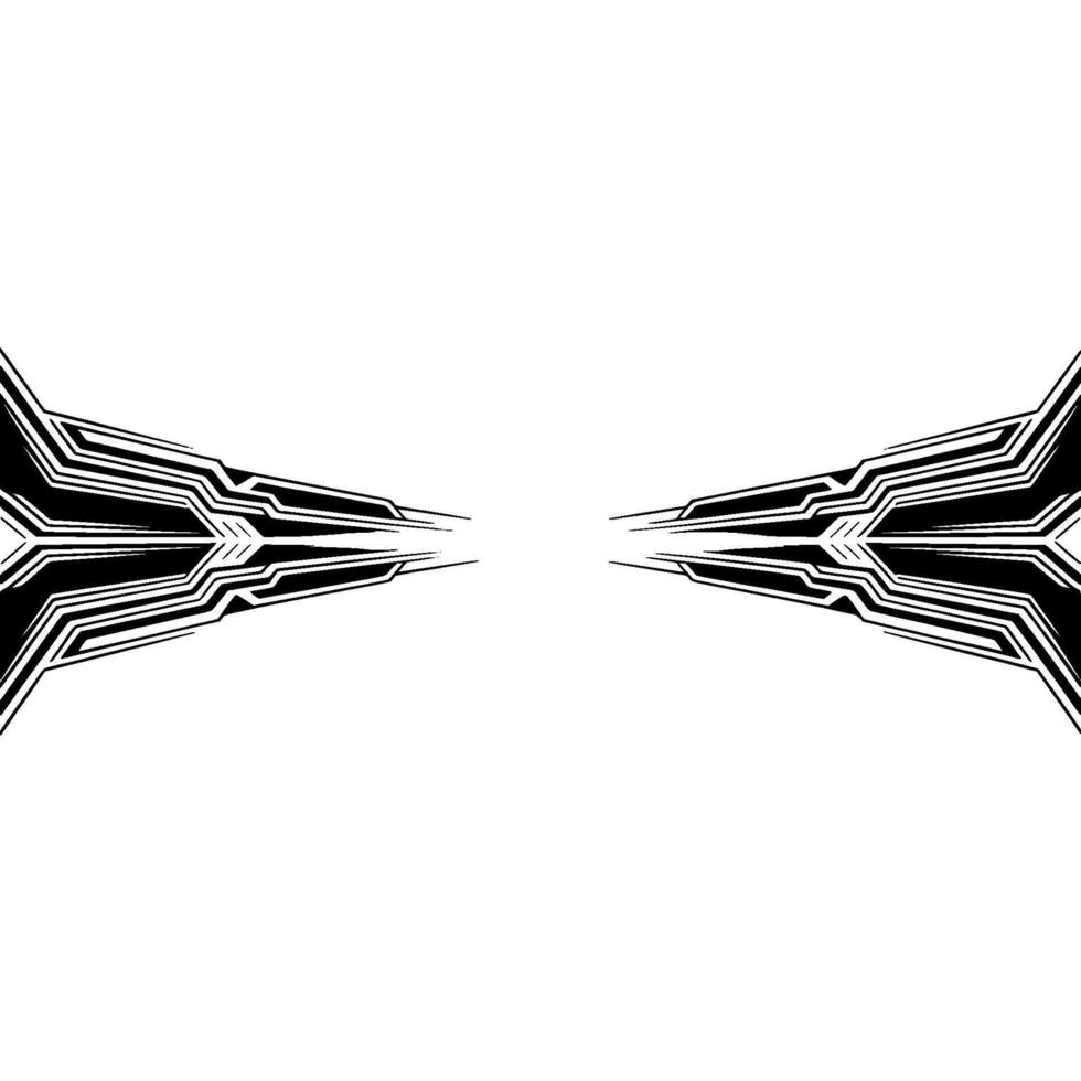 Abstract Geometric , Black White, Tech Futuristic Background vector