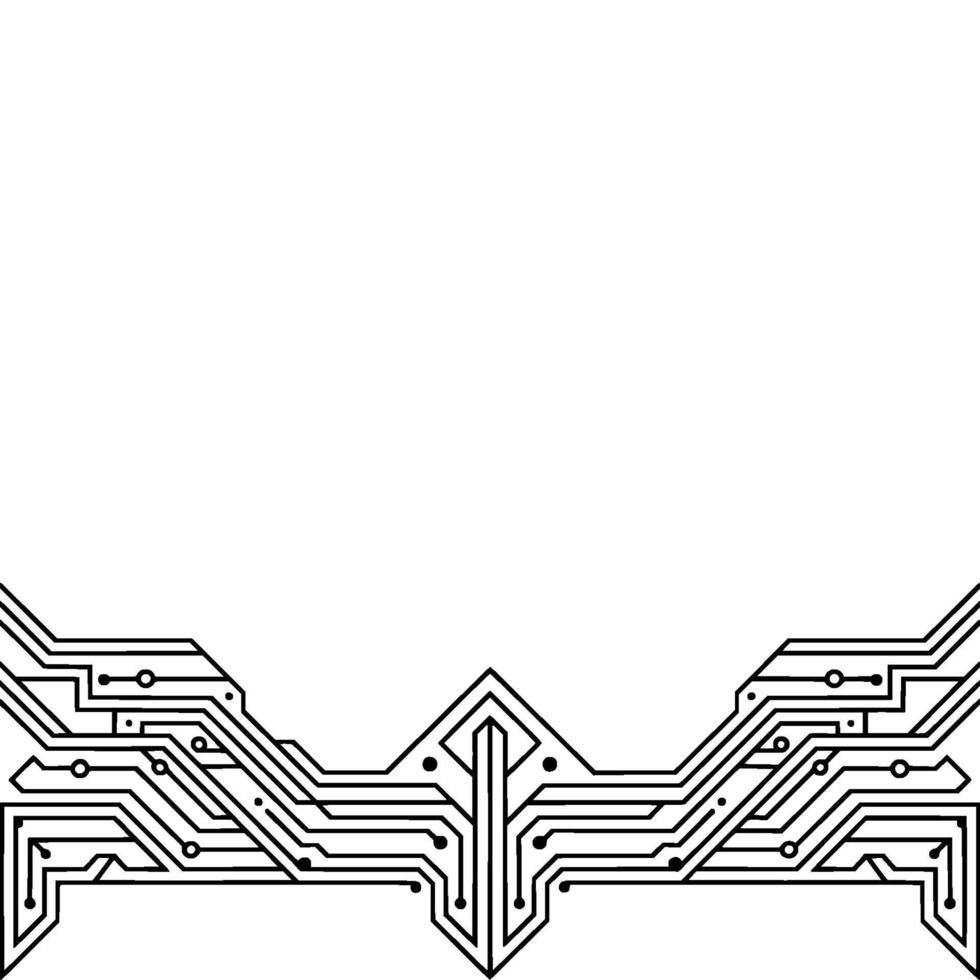 Abstract Circuit Board Edge , Illustration vector