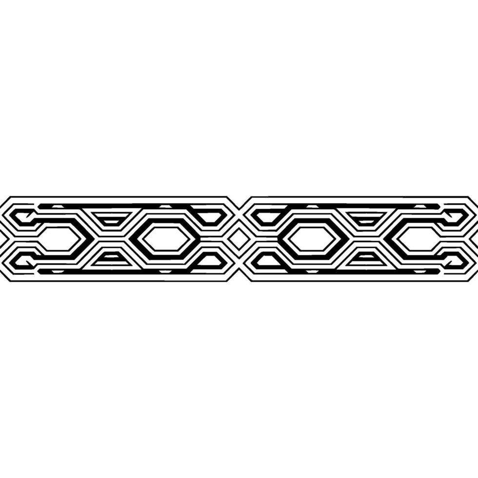 Geometric Border Minimalist Techinspired Abstract Element vector