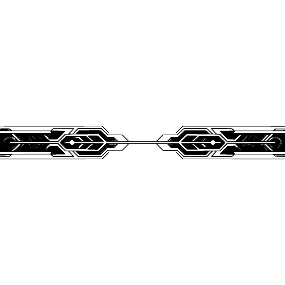 Futuristic Tech Border Geometric Abstract on White Background vector