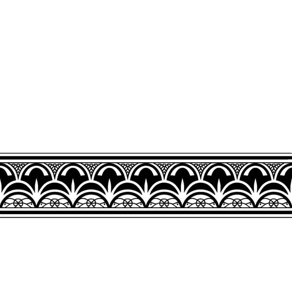 Elegant Geometric Border Pattern on Gradient Background vector