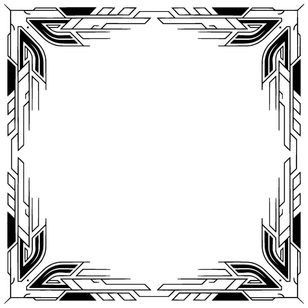 Art Deco Frame on Soft Gray Background With Sunburst, Elegant vector