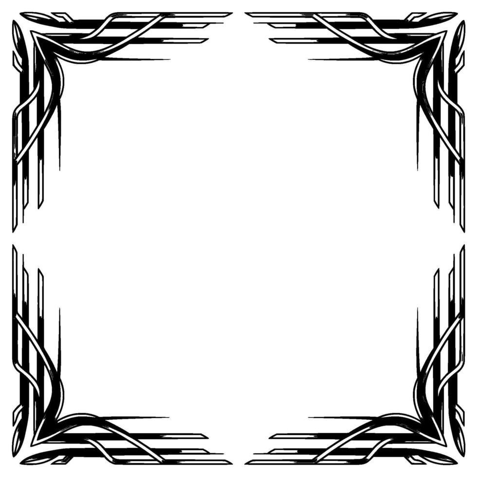 Art Deco Frame Abstract Elegant Border vector
