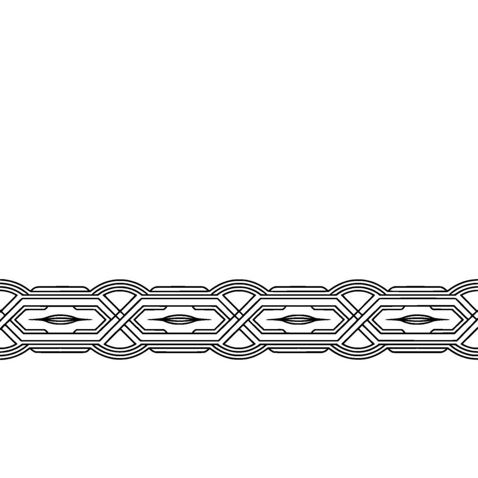 Minimalist Geometric Border Pattern on White Background vector