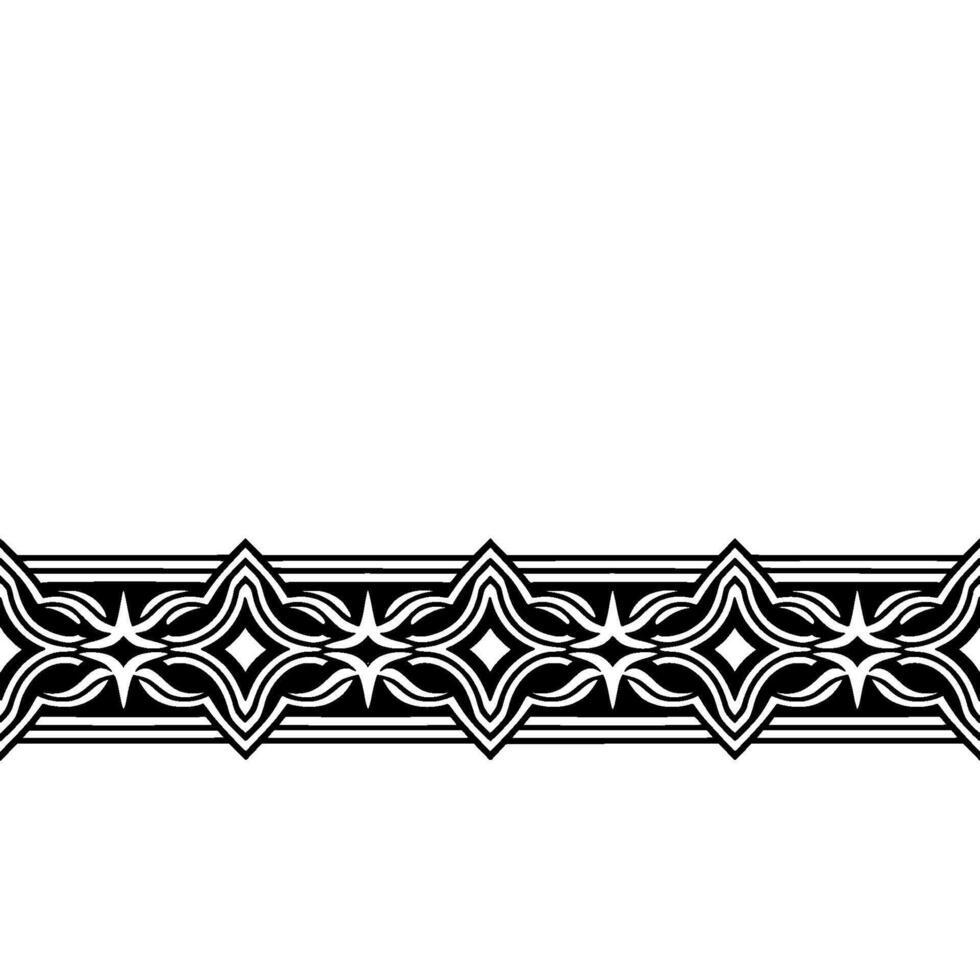 Abstract Black and White Geometric Border With Light Effects vector