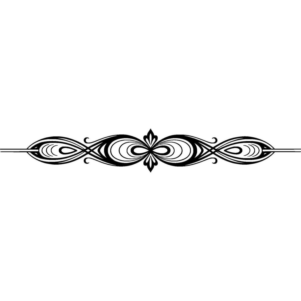Elegant Art Nouveau Border Element on Gradient Background vector