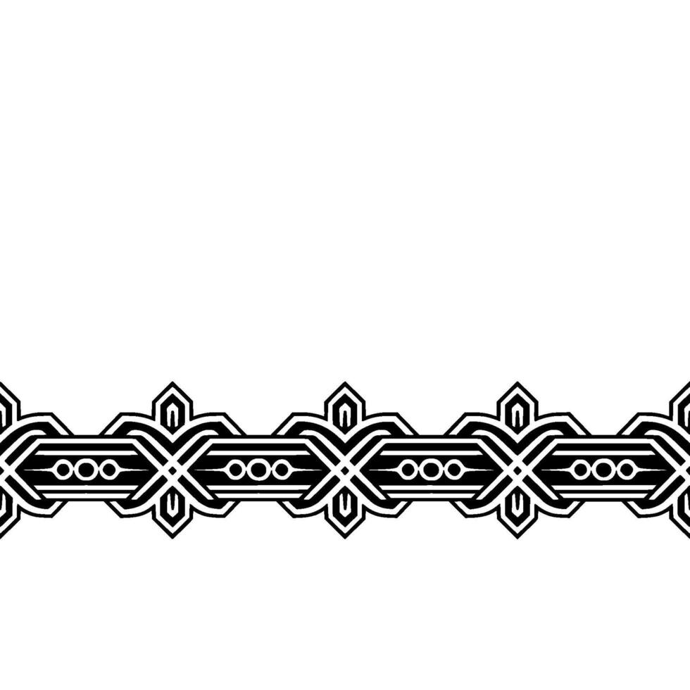 Geometric Black and White Border , Minimalist vector