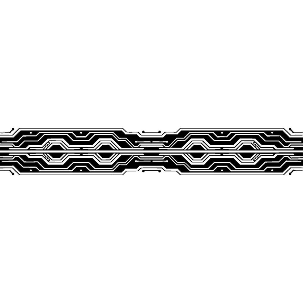 Tech Background Abstract Circuit Board Stripe on White vector