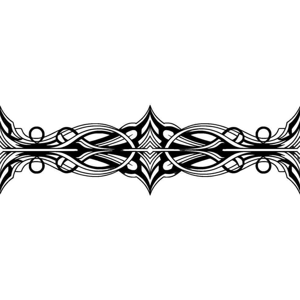 Elegant Abstract Border , Geometric Ornament, Illustration vector