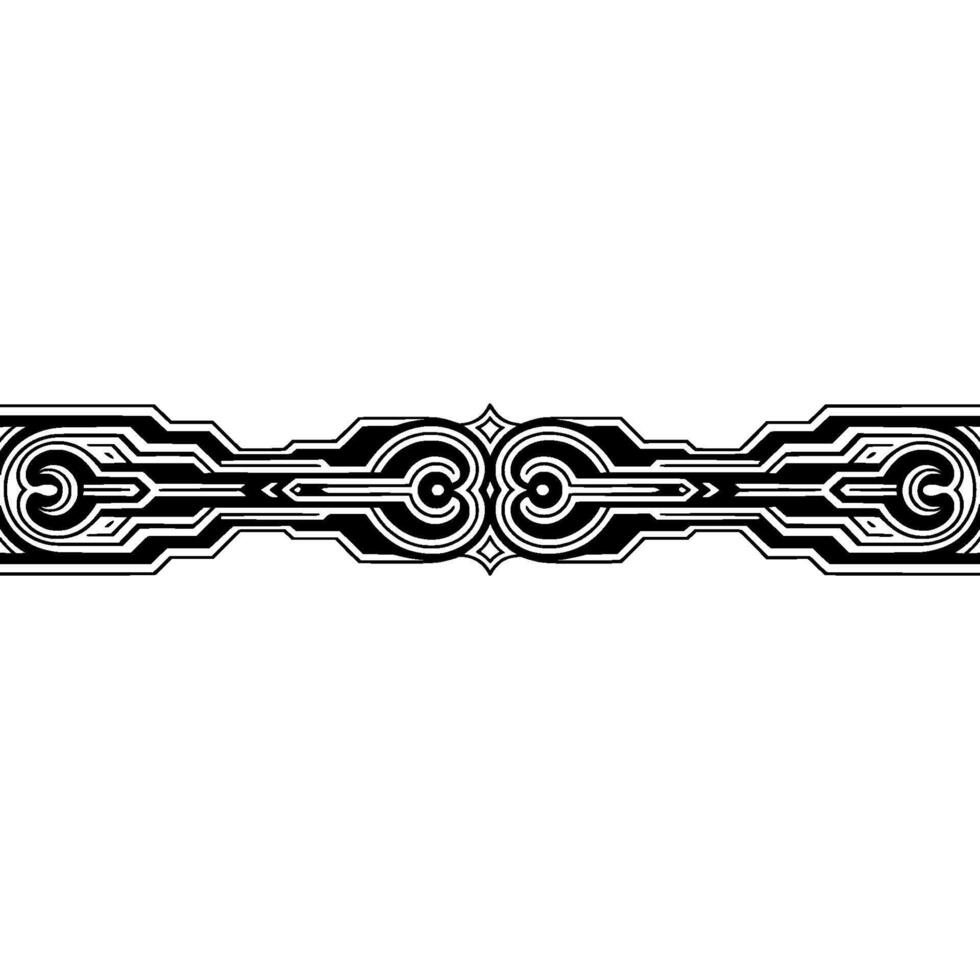 Geometric Ornament Illustration on White Background vector