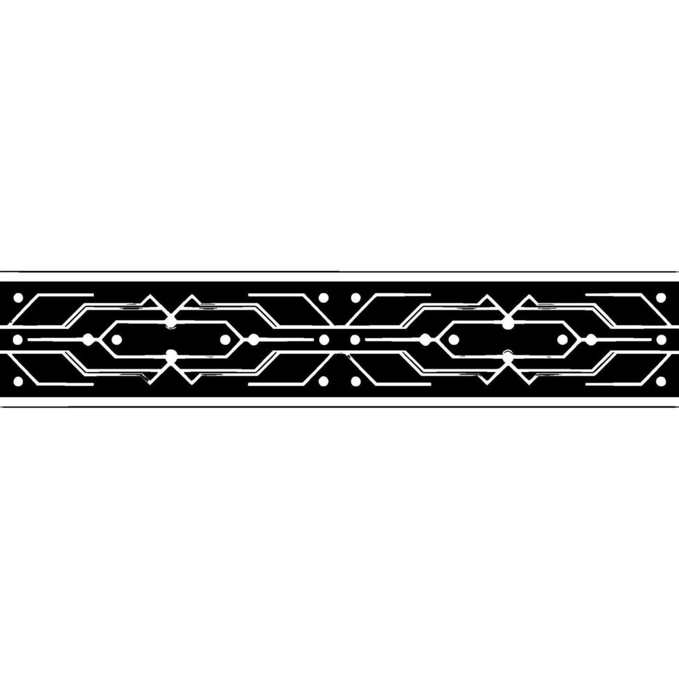 Modern Tech Circuit Board Pattern on White Background vector