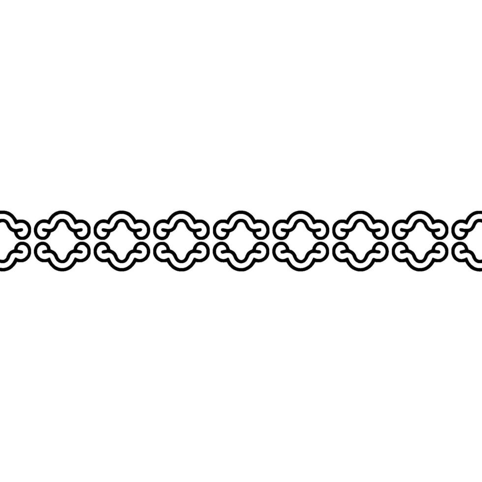 Minimalist Geometric Border in Black on Cream Background vector