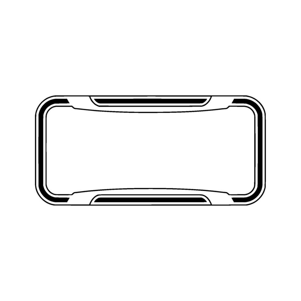 Modern Ui Frame Element, Minimalist Style, Futuristic vector