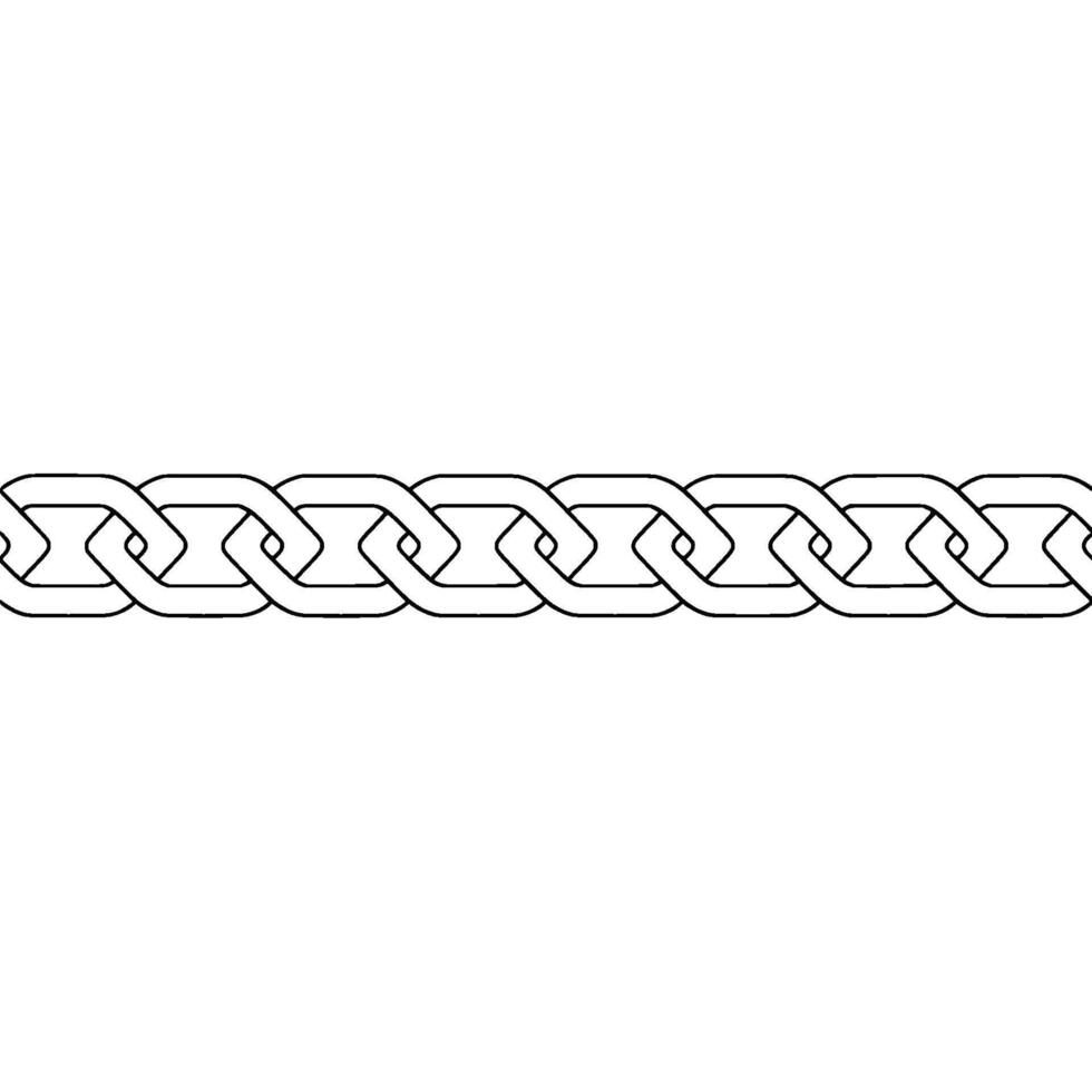 Minimalist Chain Illustration Bond, Connection, Security, vector