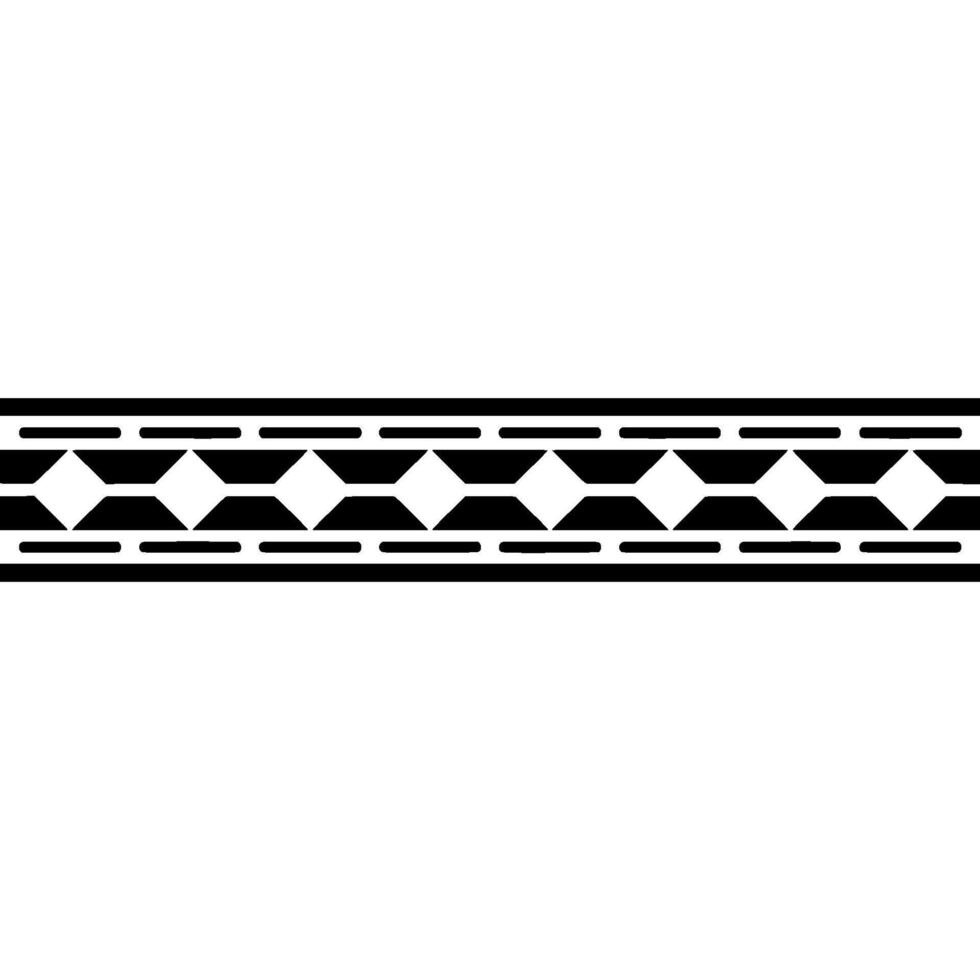 Geometric Diamond Pattern Border Element on White Background vector