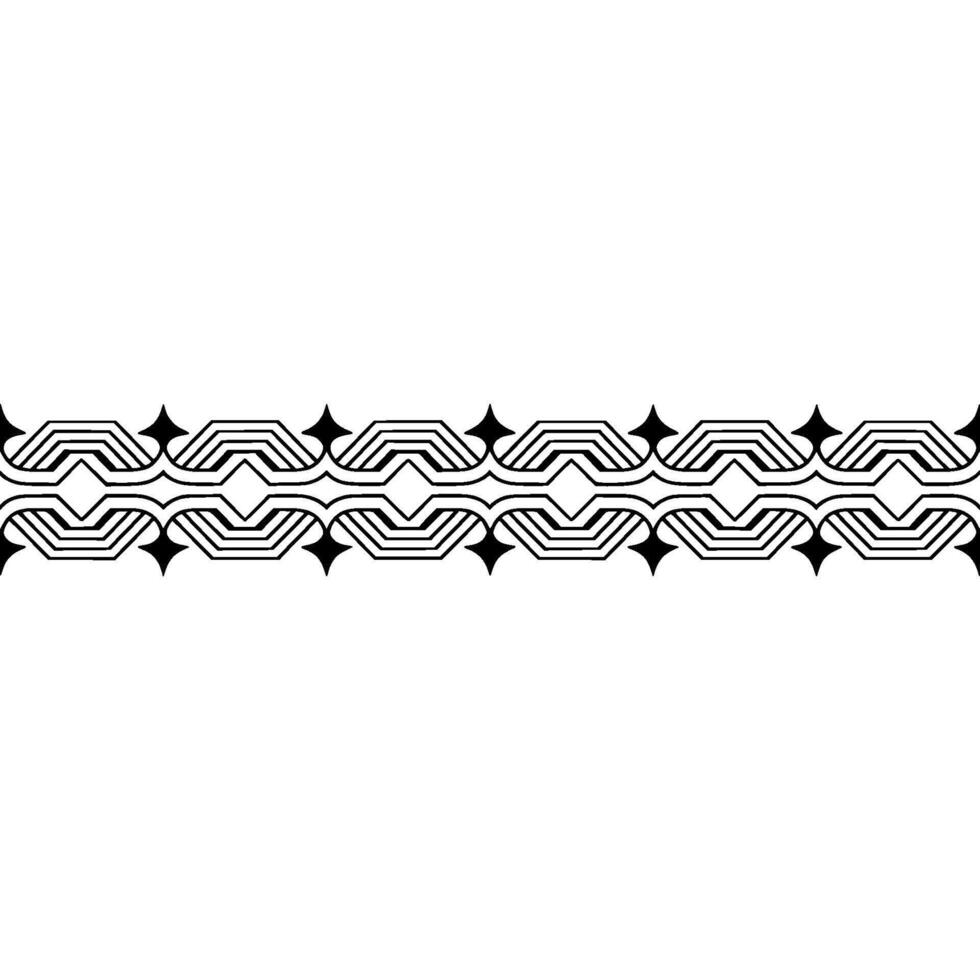 Geometric Border Art Deco Pattern on Light Background vector