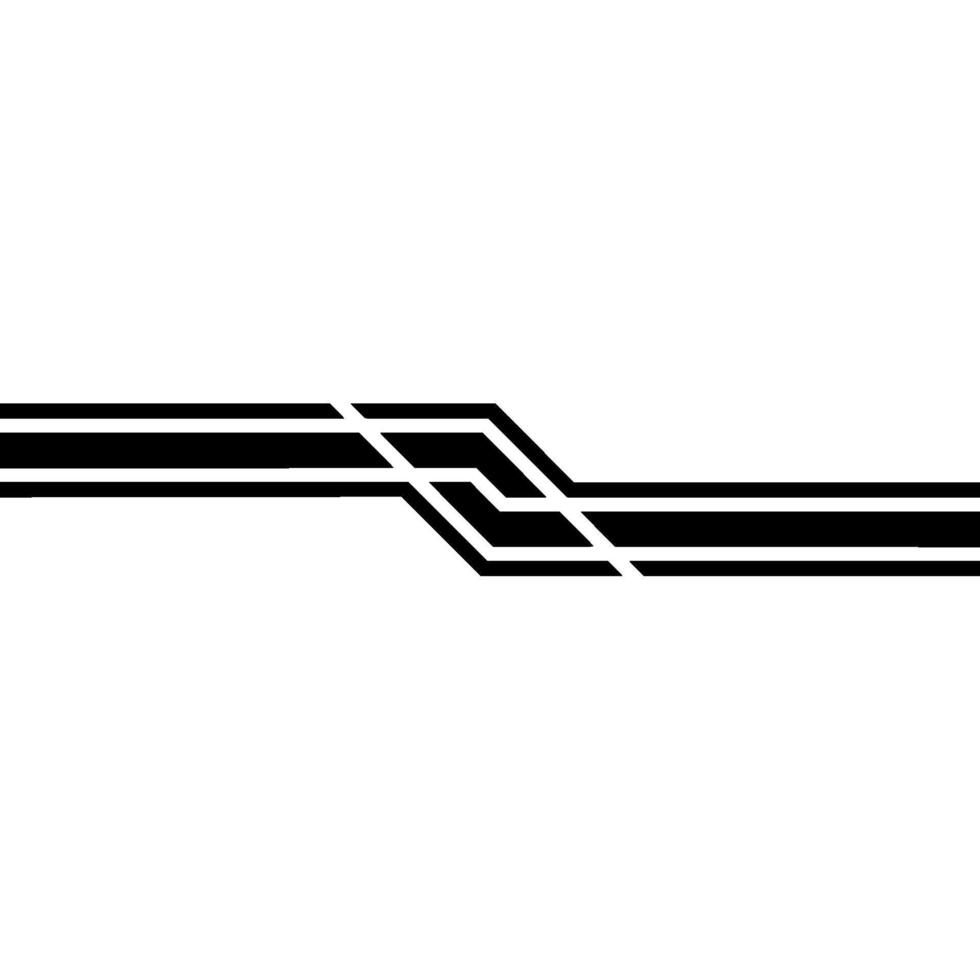 Abstract Black and White Line on White Background vector