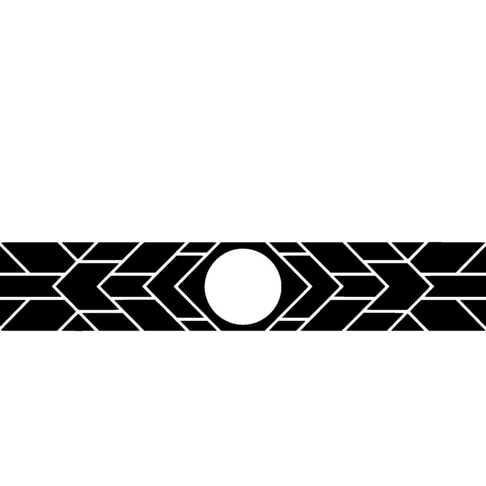 Geometric Black and White Border , Minimalist Art vector