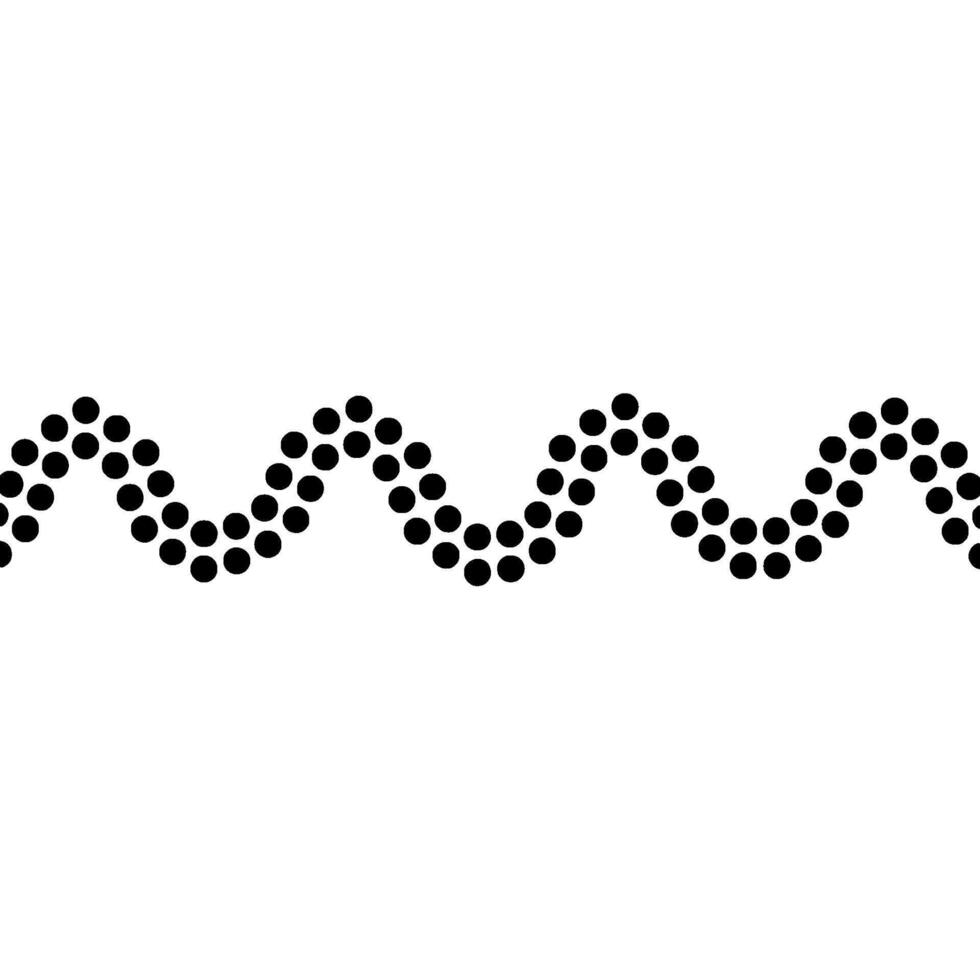 Minimalist Dot Wave Pattern on Cream Background vector