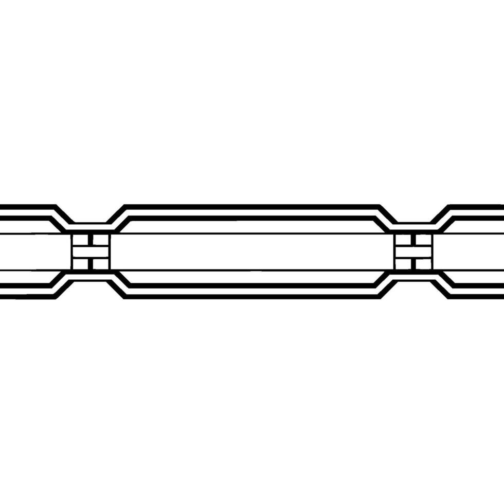 Minimalist Abstract Black Line on White, Architectural vector